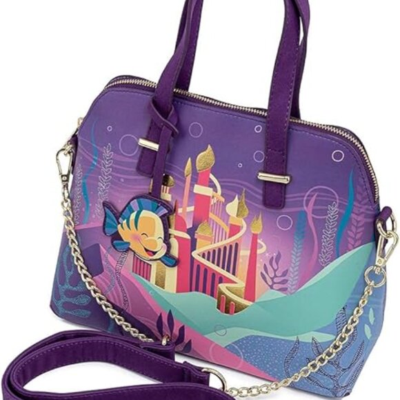 Loungefly Disney The Little Mermaid Ariel Castle Collection Crossbody